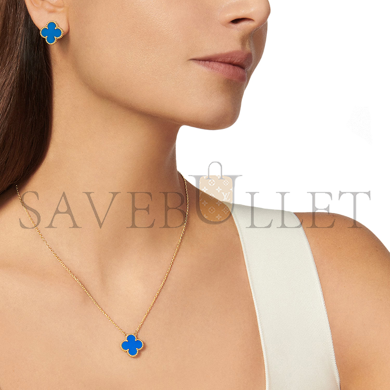 VAN CLEEF ARPELS VINTAGE ALHAMBRA EARRINGS YELLOW GOLD VCARP9SZ00